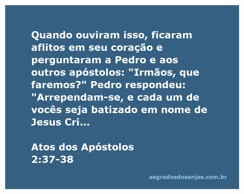 Imagem representativa da pregação de Pedro sobre arrependimento e batismo em Atos 2:37-38