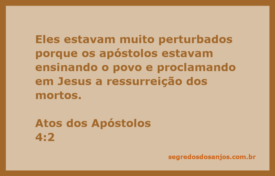 Os apóstolos ensinando e proclamando a ressurreição de Jesus, gerando perturbação entre os que os ouviam.