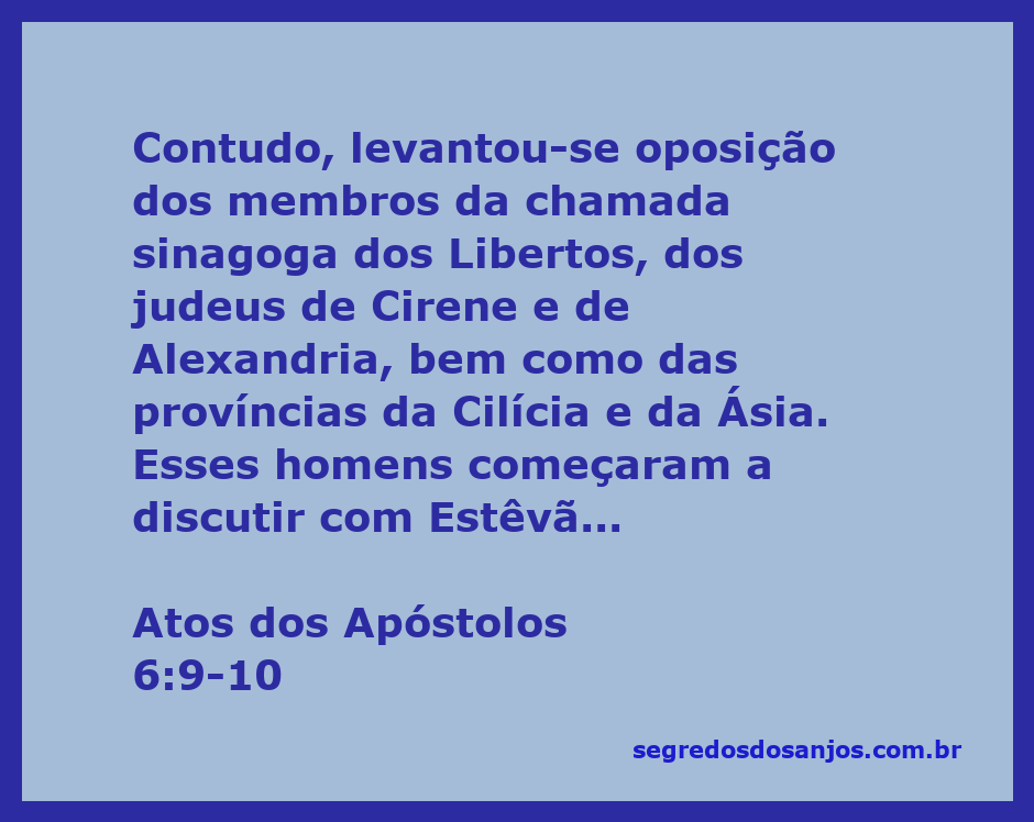 Estêvão debatendo com os membros da sinagoga dos Libertos, representando a resistência à sua mensagem.