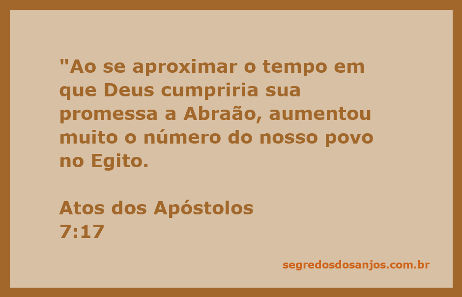 Ilustração do crescimento da população hebraica no Egito antes da libertação prometida por Deus.