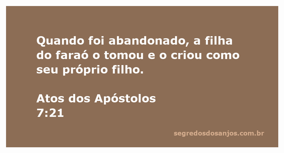 A filha do faraó adotando Moisés, simbolizando cuidado e providência divina.