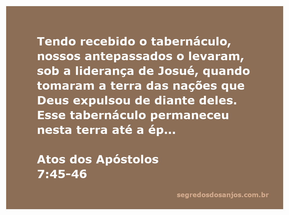 Representação do Tabernáculo levado pelos israelitas sob a liderança de Josué, simbolizando a fé e a presença de Deus entre seu povo.