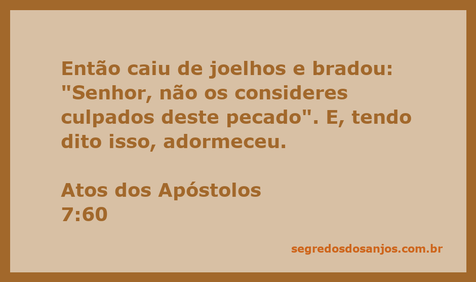 Estátua de Estêvão caindo de joelhos, clamando ao Senhor por perdão para seus algozes.