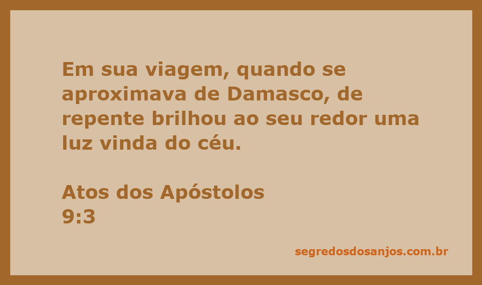 Uma luz brilhante descendo do céu durante a viagem a Damasco, simbolizando a transformação de Saulo.