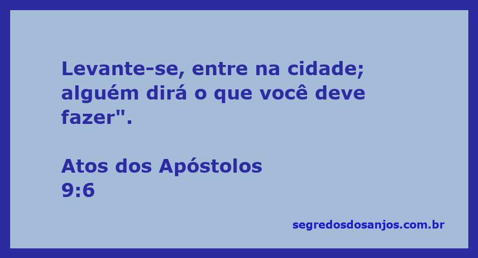 Imagem representativa de Saulo em Damasco, recebendo instruções divinas após sua conversão.