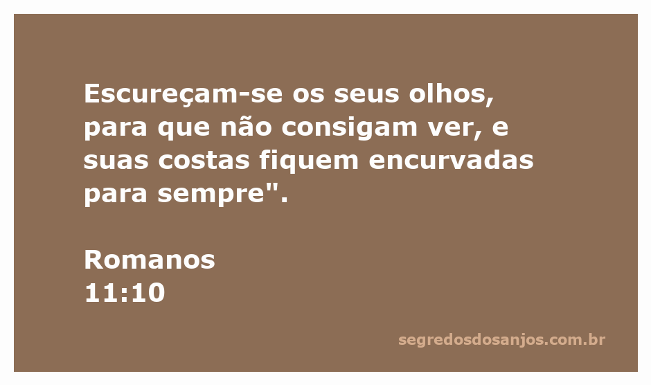 Imagem representativa da passagem Romanos 11:10, simbolizando a cegueira espiritual e a opressão.