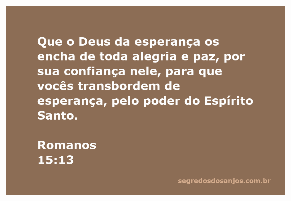 Imagem representativa da esperança e paz, inspirada no versículo Romanos 15:13.