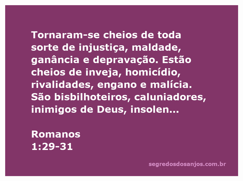 Ilustração representando a corrupção e injustiça descritas em Romanos 1:29-31