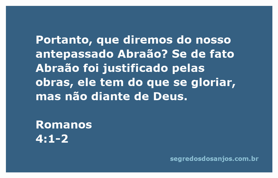 Ilustração de Abraão, o patriarca da fé, refletindo sobre a justificação diante de Deus.
