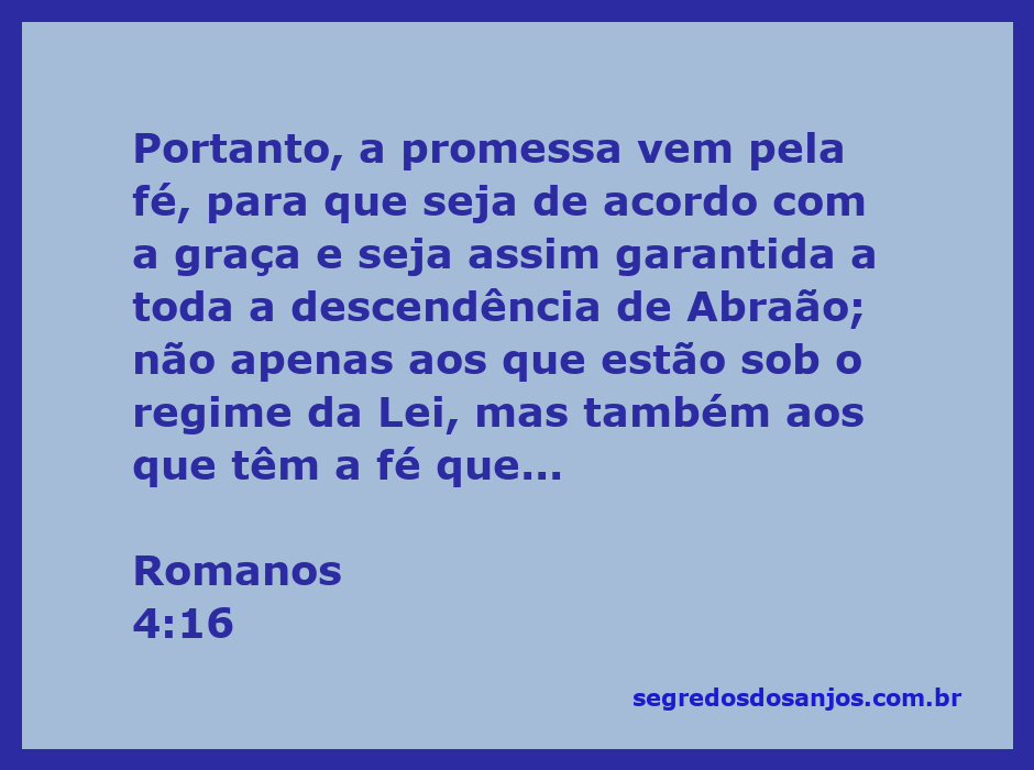 Imagem representativa de Romanos 4:16, destacando a fé e a promessa feita a Abraão.