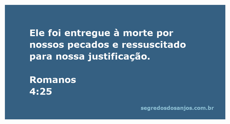 Imagem representativa da ressurreição de Cristo, simbolizando a entrega por nossos pecados e a justificação.