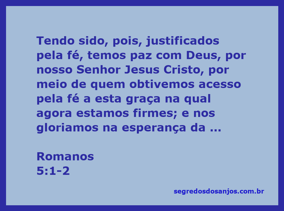 Imagem representativa da paz com Deus, simbolizando a justificação pela fé conforme Romanos 5:1-2.