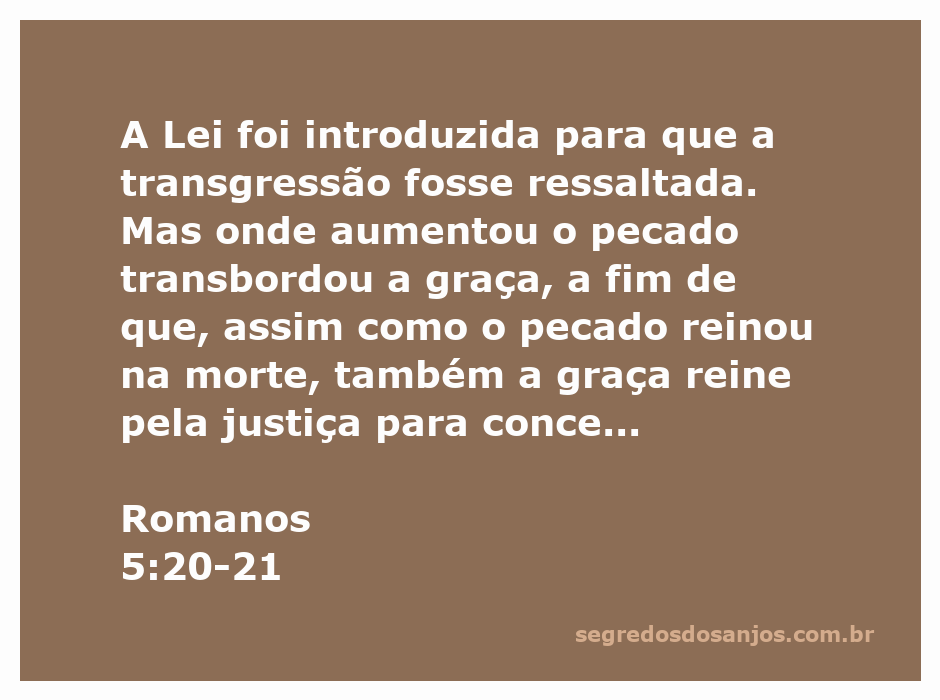 Ilustração que representa Romanos 5:20-21, destacando a relação entre a Lei, o pecado e a graça de Deus.