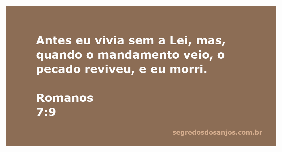 Imagem representativa da passagem de Romanos 7:9, simbolizando a transição da vida sem a Lei para a consciência do pecado.