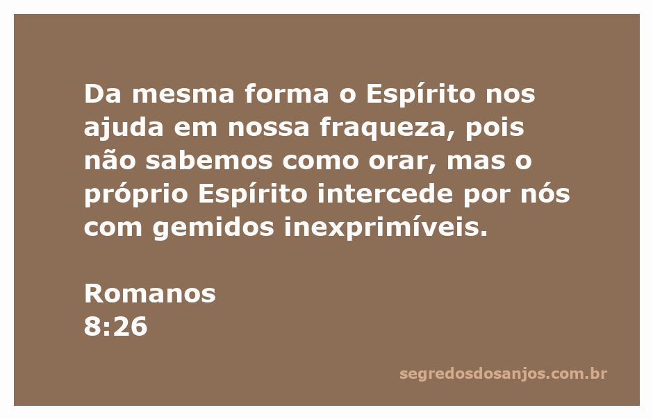 Imagem representando a intercessão do Espírito Santo, simbolizando ajuda divina nas fraquezas humanas.