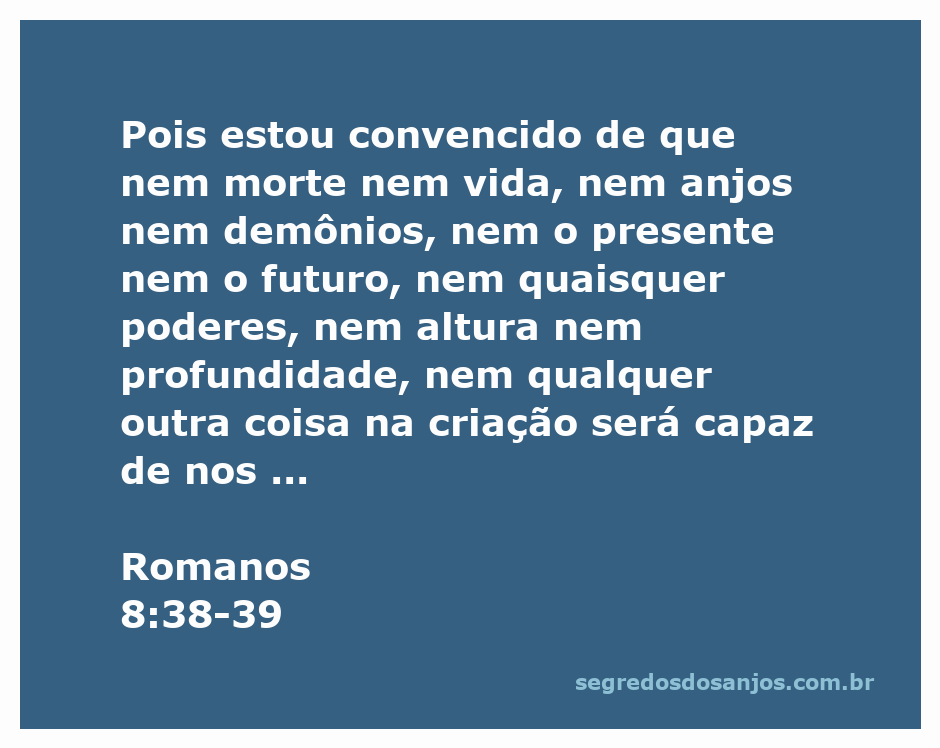 Imagem representativa do versículo Romanos 8:38-39, mostrando a inabalável conexão do amor de Deus.