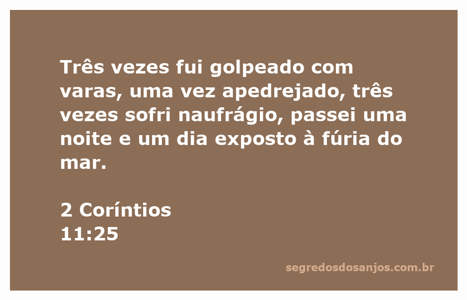 A ilustração de Paulo enfrentando dificuldades em sua jornada, com referências a varas, pedras e naufrágios.