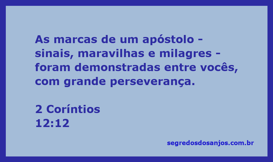 Imagem representando os sinais e maravilhas do apóstolo Paulo conforme 2 Coríntios 12:12.