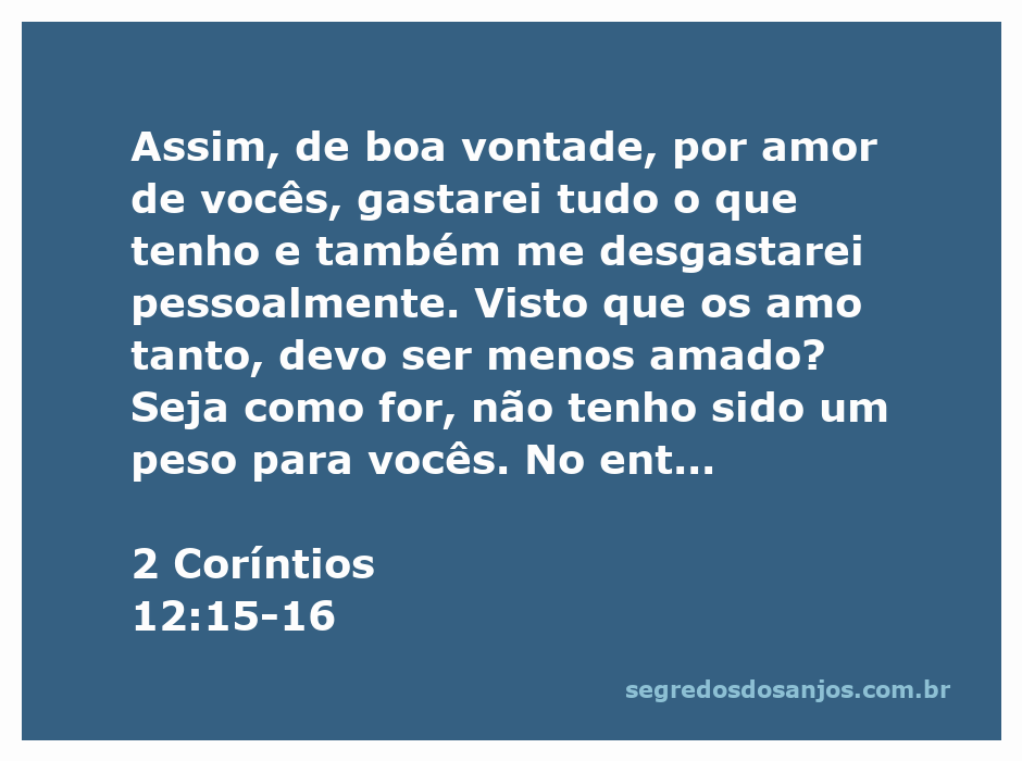 Apóstolo Paulo expressando amor e dedicação aos coríntios em meio a desafios.