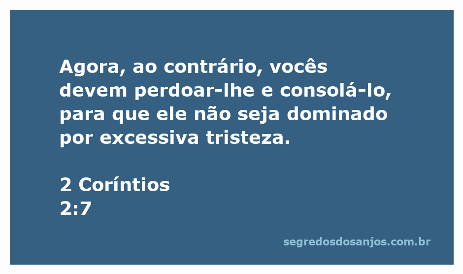 Imagem representando o perdão e a consolação conforme 2 Coríntios 2:7