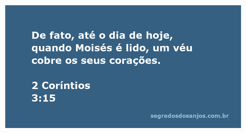 Ilustração do véu cobrindo os corações mencionada em 2 Coríntios 3:15