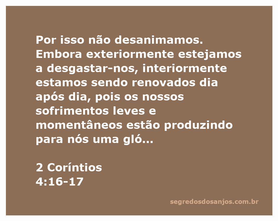 Imagem representativa da renovação espiritual e da esperança descrita em 2 Coríntios 4:16-17.