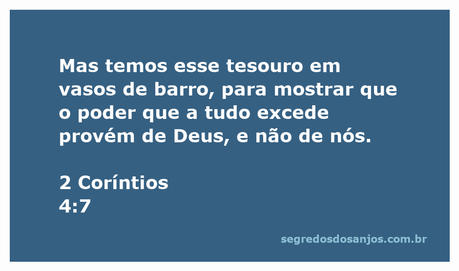 Imagem ilustrativa representando 2 Coríntios 4:7, mostrando vasos de barro simbolizando a fragilidade humana e um tesouro divino.