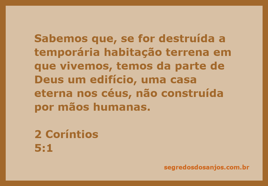 Imagem representando a esperança de uma moradia eterna nos céus conforme 2 Coríntios 5:1.