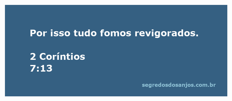 Imagem representativa de renovação e revigoramento espiritual, inspirada em 2 Coríntios 7:13.