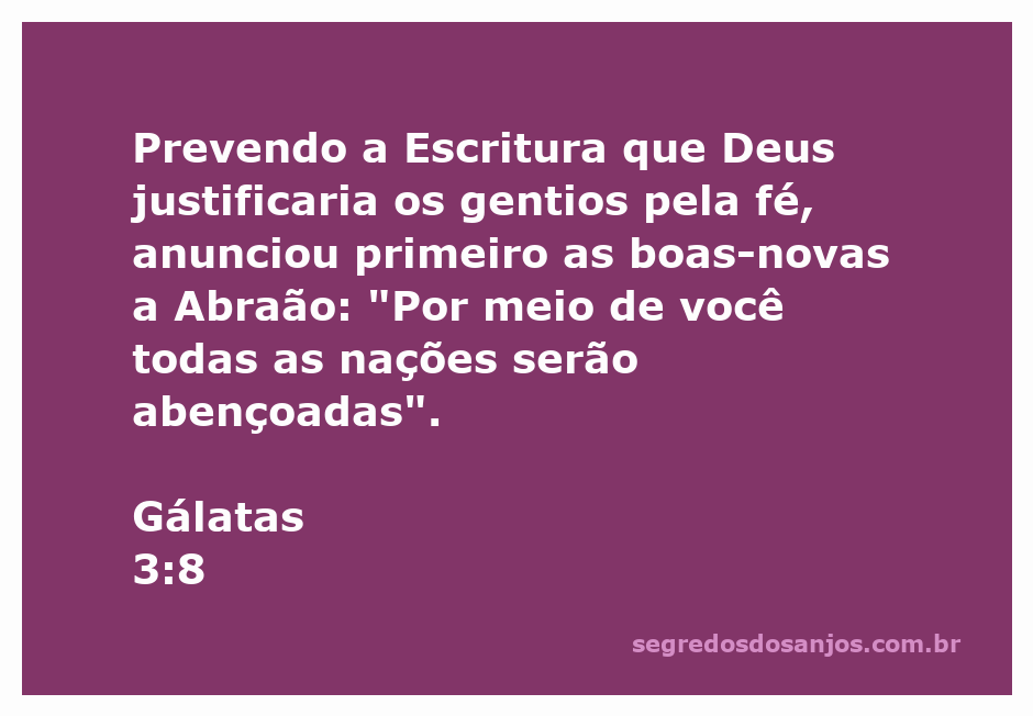 Imagem representativa da promessa de Deus a Abraão sobre a bênção às nações através da fé.
