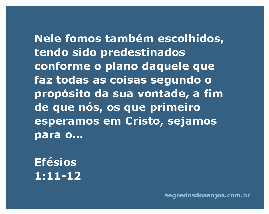 Imagem representativa da predestinação e propósito divino em Efésios 1:11-12, mostrando a escolha dos que esperam em Cristo.