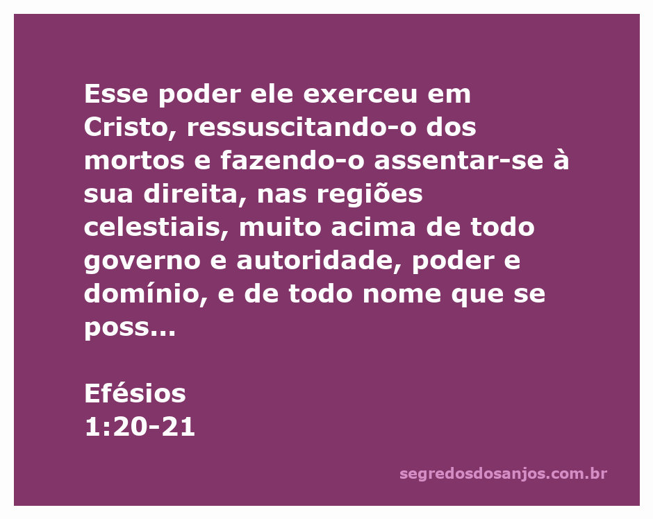 Cristo ressuscitado assentado à direita de Deus, simbolizando poder e autoridade nas regiões celestiais.