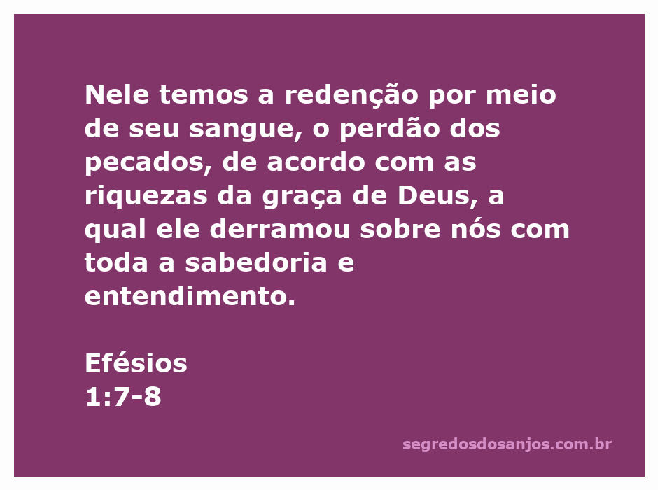 Imagem representativa da redenção e perdão de pecados em Efésios 1:7-8