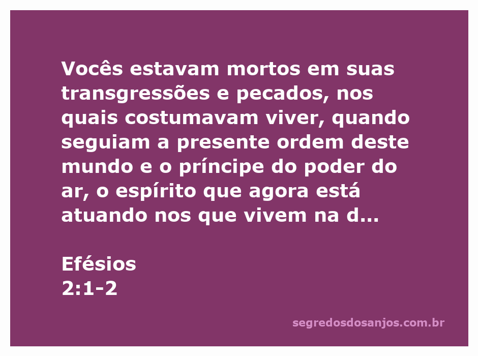 Imagem representando Efésios 2:1-2, simbolizando a condição espiritual antes da salvação.