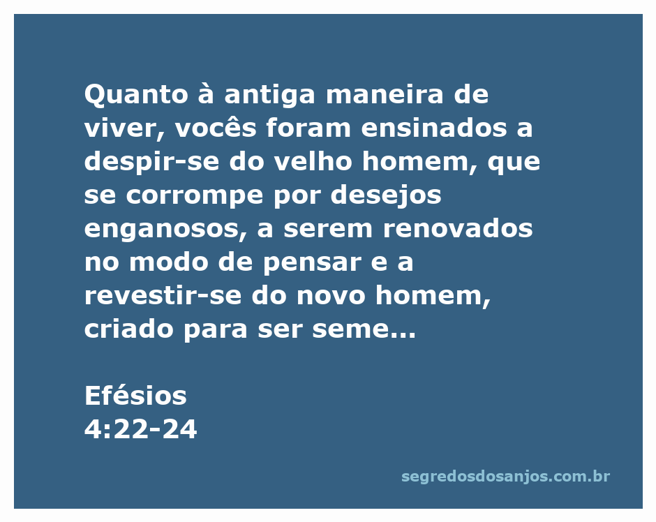 Uma representação artística da transformação espiritual descrita em Efésios 4:22-24, simbolizando a transição do velho homem para o novo homem em Cristo.
