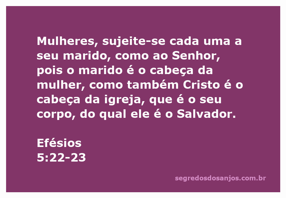 Ilustração do versículo Efésios 5:22-23, destacando a relação entre marido e mulher como reflexo da relação entre Cristo e a igreja.