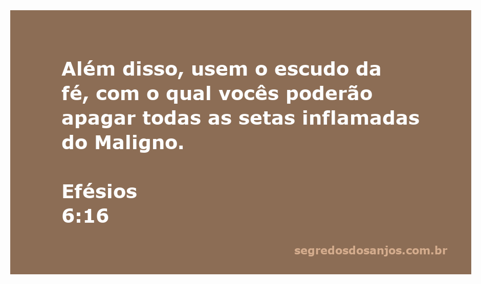 Ilustração de um escudo simbolizando a fé, representando a proteção contra o Maligno, conforme Efésios 6:16.