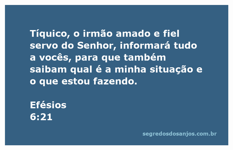 Ilustração de Tíquico, um servo fiel do Senhor, comunicando mensagens de Paulo aos fiéis.