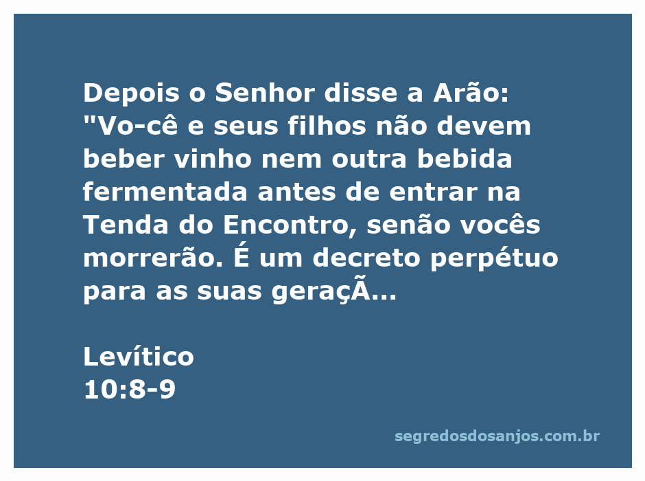 Arão e seus filhos diante da Tenda do Encontro, simbolizando a mensagem de abstinência de bebidas fermentadas conforme Levítico 10:8-9.