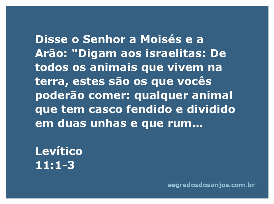 Moisés e Arão comunicando as leis dietéticas aos israelitas sobre os animais que podem ser consumidos.