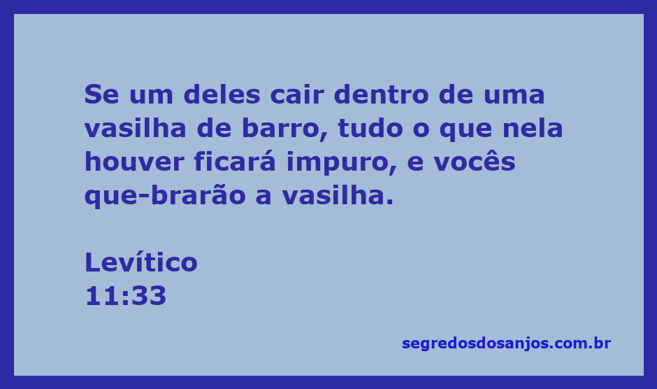 Imagem de uma vasilha de barro com alimentos dentro, simbolizando a impureza segundo Levítico 11:33.