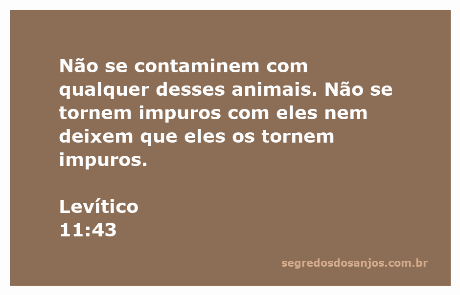 Imagem ilustrativa de animais mencionados em Levítico 11:43, destacando a importância da pureza e da santidade.