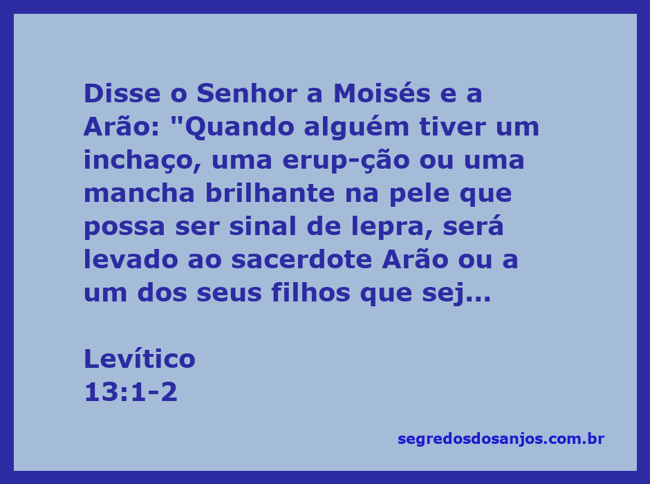 Ilustração de um sacerdote examinando uma pessoa com sintomas de lepra conforme descrito em Levítico 13:1-2.