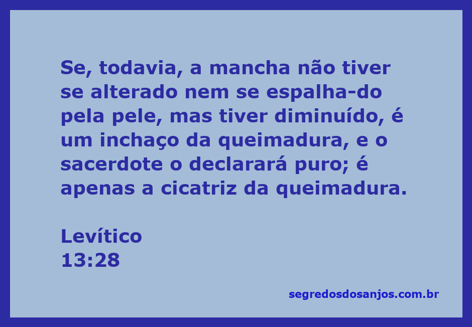 Imagem ilustrativa de uma cicatriz de queimadura, simbolizando a passagem bíblica de Levítico 13:28.
