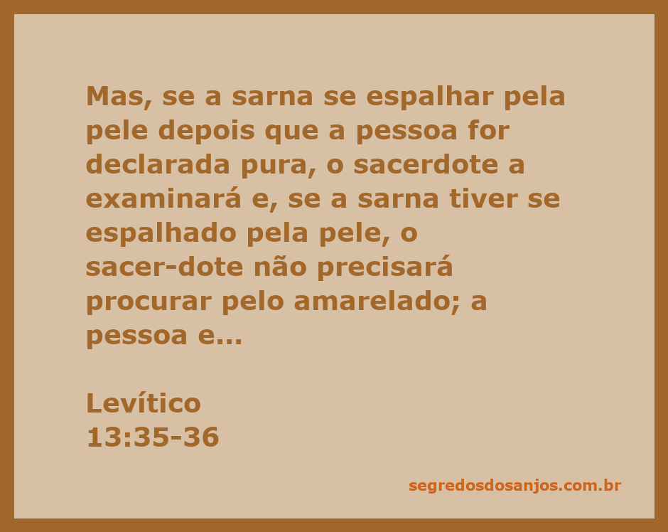Imagem ilustrativa de uma pessoa com sarna, simbolizando a passagem bíblica de Levítico 13:35-36.