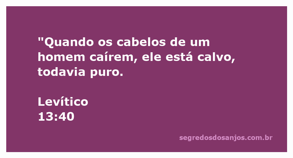 Imagem de um homem calvo, simbolizando pureza e aceitação segundo Levítico 13:40.
