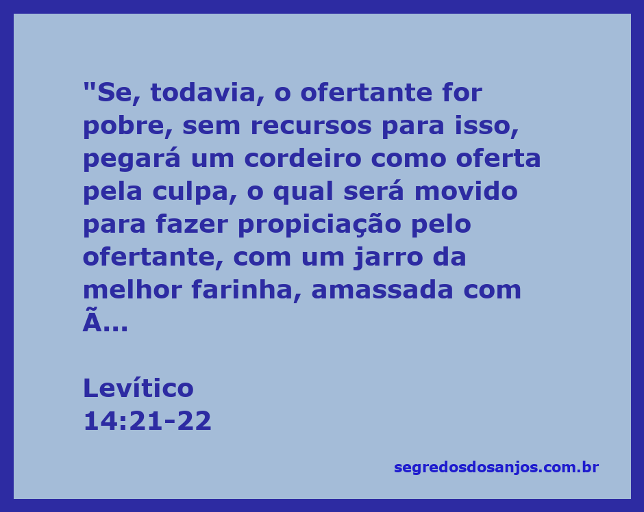 Ilustração de uma oferta de sacrifício no templo, representando a oferta de um cordeiro e cereais conforme Levítico 14:21-22.