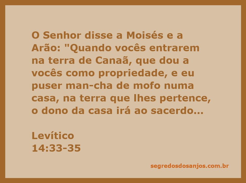 Imagem de uma casa com manchas de mofo, simbolizando a passagem de Levítico 14:33-35 sobre a purificação das casas.