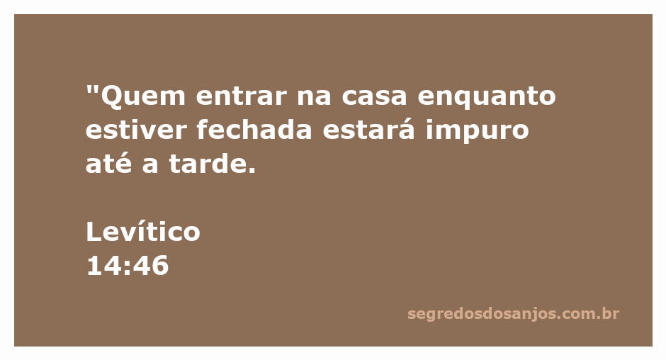 Uma casa fechada representando a impureza conforme Levítico 14:46.