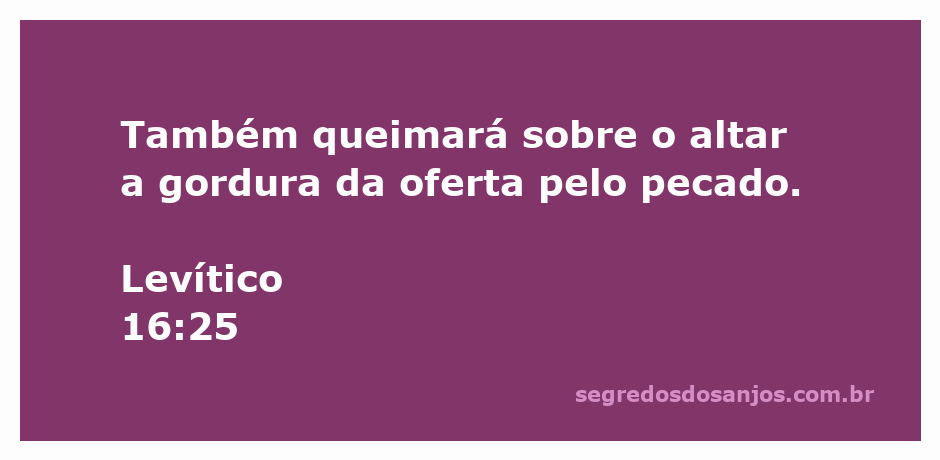 Imagem representativa da oferta pelo pecado de acordo com Levítico 16:25, mostrando a gordura sendo queimada sobre o altar.